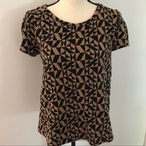 Anthropologie Postmark geometric print blouse Sz M